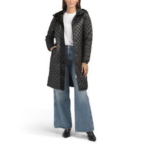 PAJAR Black Peridot Packable Maxi Cocoon Puffer Coat